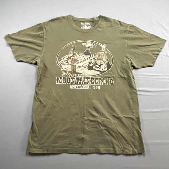 Inside The Magic Tops - Inside The Magic T Shirt Women Large Olive Green Mountaineering Established 1971